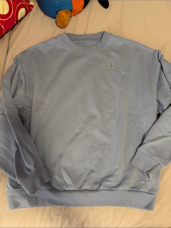 ALO Yoga Sweaters - Accolade Crew Neck Pullover - Lilac Blue